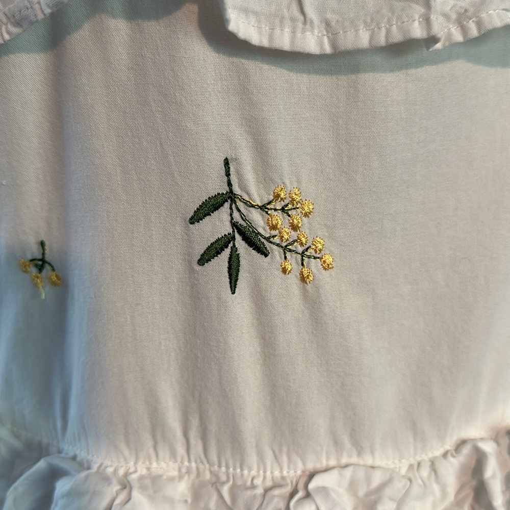 BEING DELETED g.p.d Tiered Embroidered Mini Dress - Picture 6 of 6